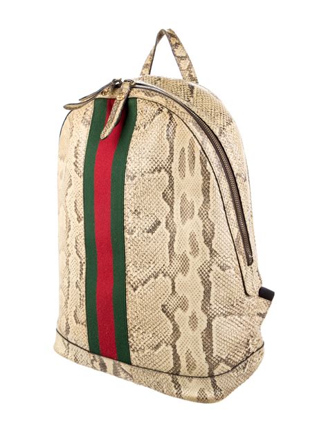 gucci python backpack|Gucci python bag yellow.